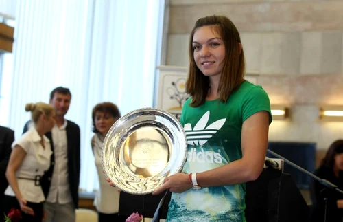 Jucătoarea de tenis Simona Halep soseşte pe Aeroportul International "Henri Coandă" din Otopeni