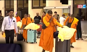 calugari budisti arestati Sri lanka IBC Tamil TV png