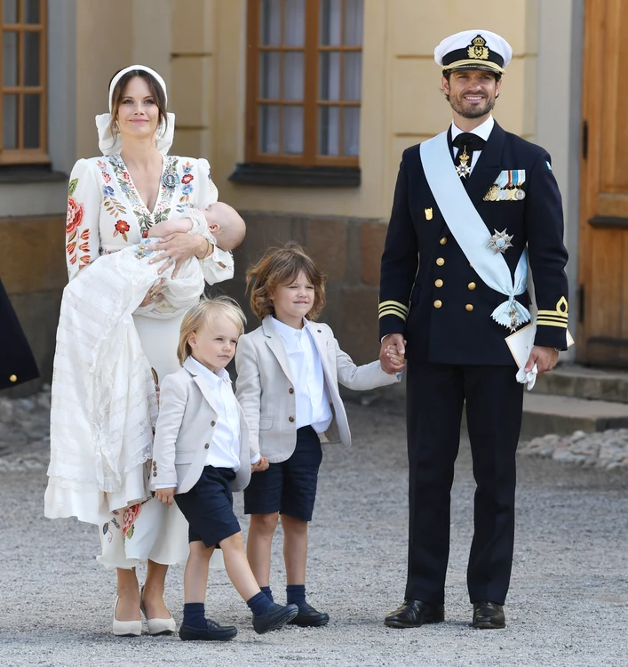 Prințesa Sofia, Prințul Carl-Philip și cei trei copii mai mari ai lor.