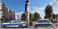 Un șofer a fost amendat după ce a claxonat un echipaj de Poliție care nu i-a acordat prioritate. Viorel Teacă a prezentat situatia FOTO captura video Facebook 