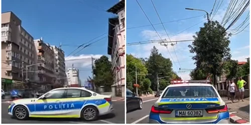 Un șofer a fost amendat după ce a claxonat un echipaj de Poliție care nu i-a acordat prioritate. Viorel Teacă a prezentat situatia FOTO captura video Facebook 