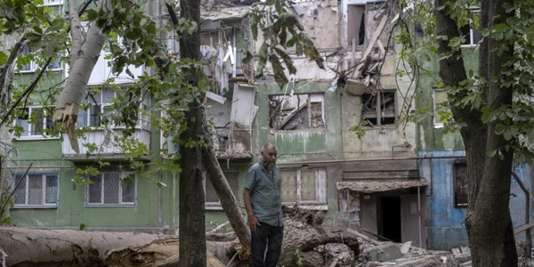 Razboi in Ucraina - pagubele provocate de bombardamentele din Kostiantynivka FOTO AFP