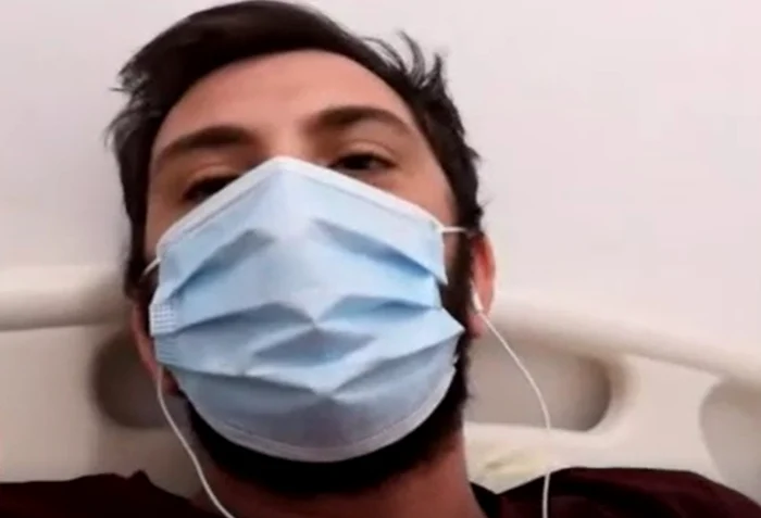 Tânărul e încă pe patul de spital, în recuperare