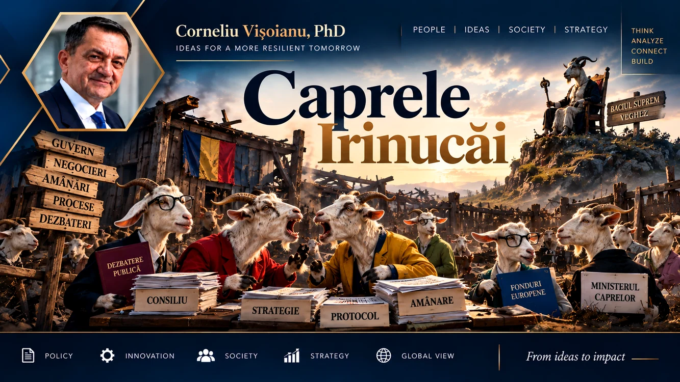 Caprele Irinucăi  Goat Government Satire png