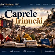 Caprele Irinucăi  Goat Government Satire png