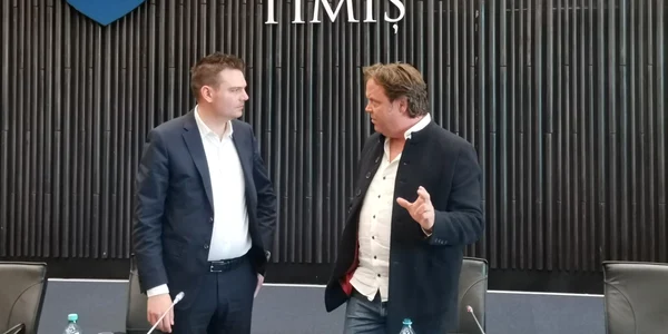 Charlie Ottley și Alexandru Proteasa, vicepreședintele CJT FOTO Ștefan Both