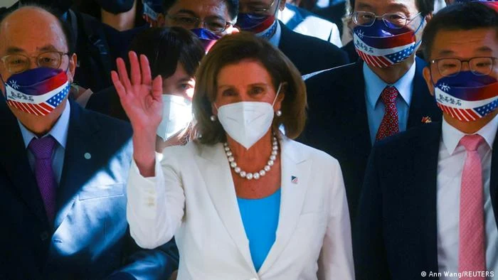 Preşedinta Camerei Reprezentanţilor din SUA, Nancy Pelosi, după sosirea în Taiwan