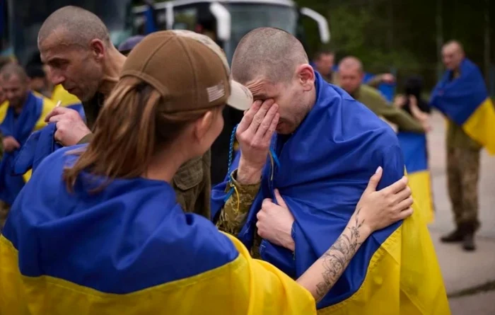 Sute de militari s-au întors acasă din prizonierat. FOTO: Telegram