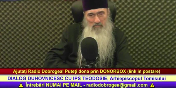 IPS Teodosie arhiepiscopul Tomisului în emisiune la Radio Dobrogea Sursa Facebook Arhiepiscopia Tomisului