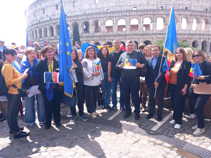 Moldoveni din diaspora, la Roma FOTO Facebook