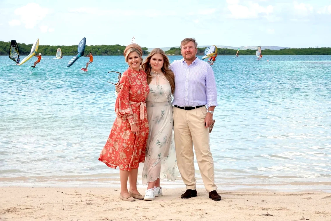 Familia Regala a Olandei, Regele Willem Alexander, Regina Maxima si Printesa Mostenitoare Amalia in turneu, Bonaire