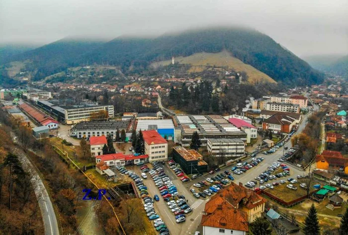 Orașul Cugir, vedere panoramică