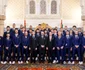 Regele Mohammad al VI-lea al Marocului și echipa de fotbal