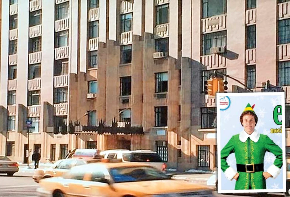 Apartamentul în care locuieşte familia Hobbs din filmul ”Elful” (2003), cu Will Ferrell, se află într-o zonă de fiţă din New York şi se vinde cu 1,35 milioane $