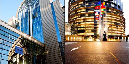 Sediile Parlamentului European de la Bruxelles şi Strasbourg FOTO EP