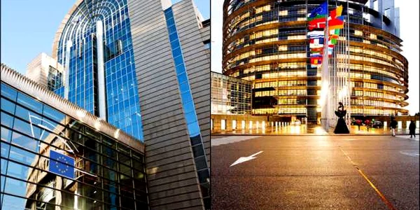 Sediile Parlamentului European de la Bruxelles şi Strasbourg FOTO EP