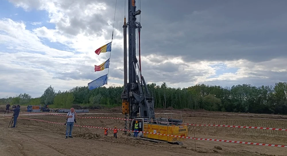 Au fost inaugurate lucrările la podul peste Prut FOTO: CNAIR