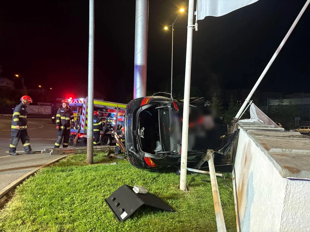 Accidentul a avut loc în Cluj Napoca FOTO: Facebook/ Info Trafic 24