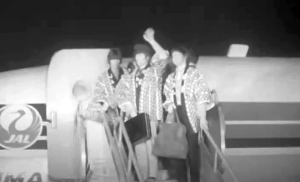 The Beatles în Japonia (foto: captură video Youtube)