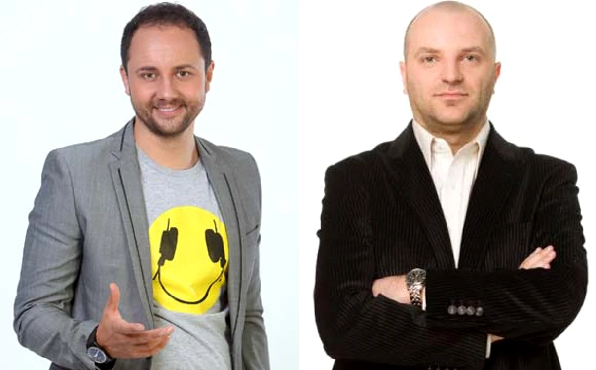
    Cătălin Măruţă şi dan capatos s-au certat după ce prezentatorul Pro Tv a citit în direct un sms de la realiyatorul "Un show păcătos"foto: Click!  