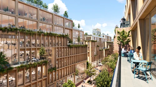 Orașul de Lemn din Stockholm va acoperi o suprafață de 250.000 de metri pătrați / Foto: Atrium Ljungberg
