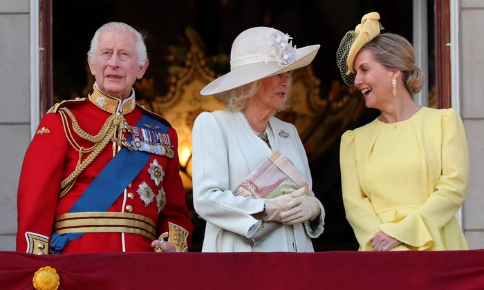 Regele Charles, Regina Camilla si Ducesa Sophie la Trooping the Colour 2024   Casa Regala (3) jpg