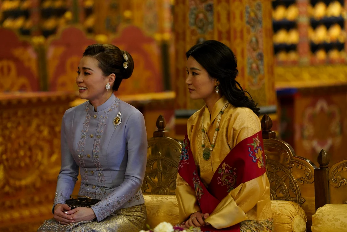 Regele Thailandei și Regina Thailandei în vizită la Regele Jigme Khesar al Bhutanului și Regina Jetsun Pema a Bhutanului   FOTO Casa Regală a Bhutanului (10) jpg