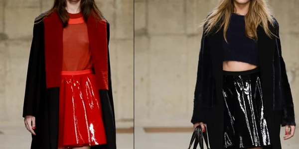 fusta pvc topshop