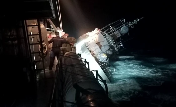  HTMS Sukhothai a naufragiat în noaptea de duminică spre luni Foto: Arhivă