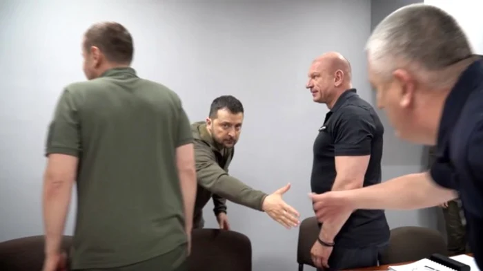 Volodimir Zelenski a mers în Herson FOTO zn.ua