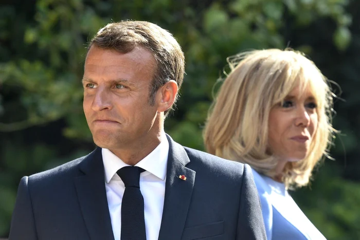 Emmanuel şi Brigitte Macron FOTO EPA-EFE