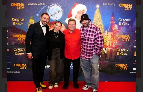 Gina Pistol și Smiley, alături de Pavel Bartoș și Jesus del Cerro foto: arhiva personală