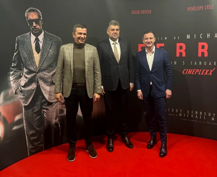 Marcel Ciolacu, Sorin Grindeanu și Alfred Simonis la eveniment FOTO Facebook OnRecord