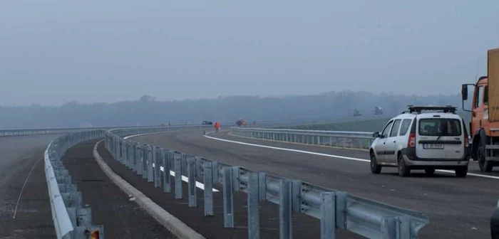 Se lucrează pe autostradă FOTO Adevărul