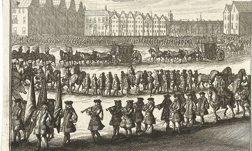 Intrarea lui Jacob Colyer la Constantinopol. Gravură din secolul XVIII (© Wikimedia Commons)