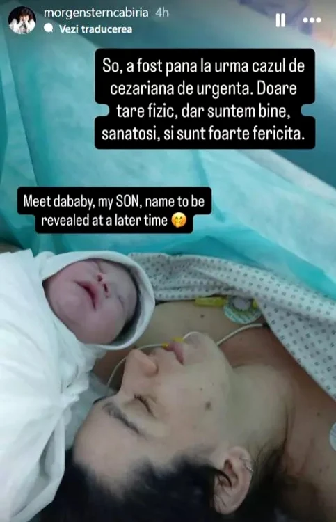 Cabiria a devenit mamă - Foto: social media 