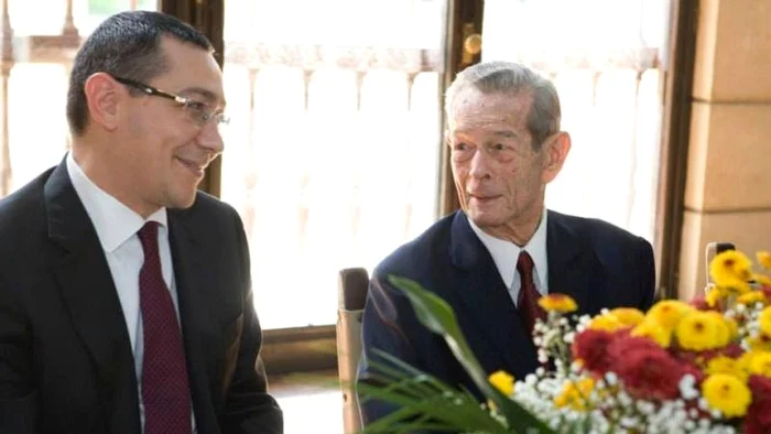 Premierul alături de Regele MihaiFoto: Mediafax