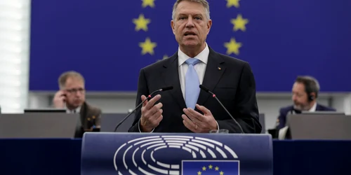 Conferința de presă comună a președintelui Parlamentului European și a președintelui României urmată de discursul în cadrul dezbaterii „This is Europe“, în plenul Parlamentului European, în Strasbourg. FOTO Inquam Photos / Octav Ganea