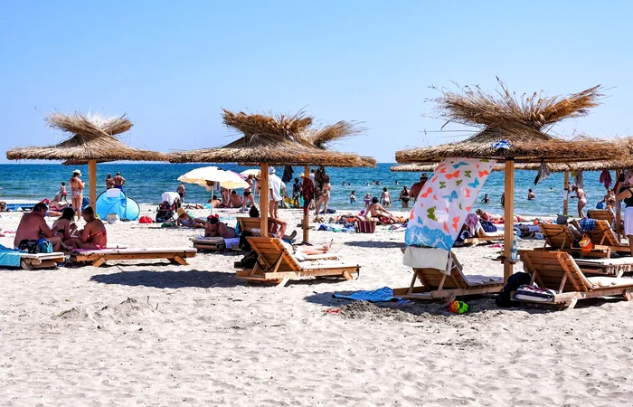 Plajă din stațiunea Mamaia foto: Organizația Patronală Mamaia Constanța