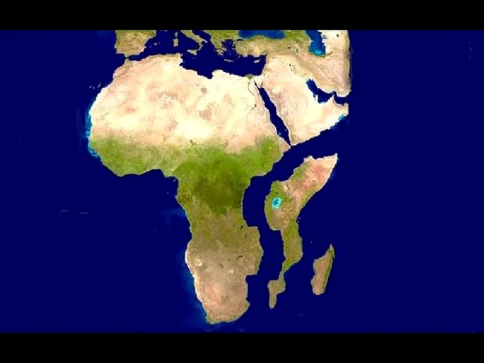 Africa ar putea fi împărțită în două părți de formarea unui nou ocean / foto: captura video