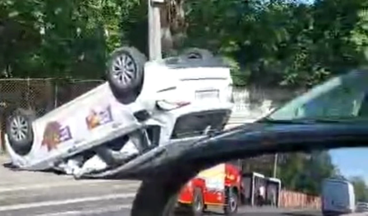 Accident pe centura de nord a Capitalei 
