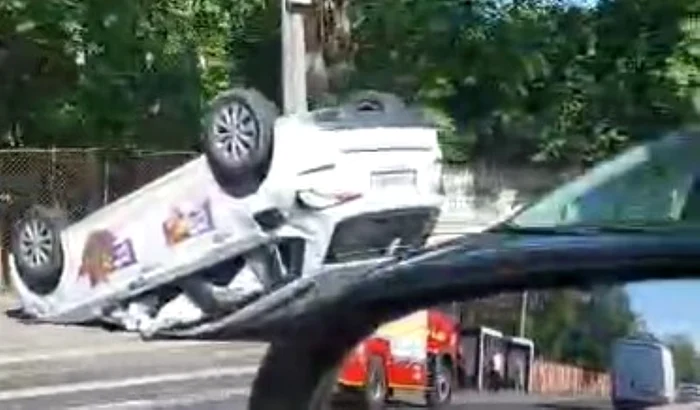 Accident pe centura de nord a Capitalei