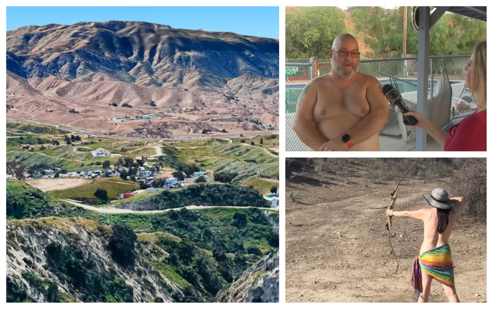 Război total într-un complex de nudiști din California: locatarii, lăsați fără curent pentru că au refuzat să se îmbrace