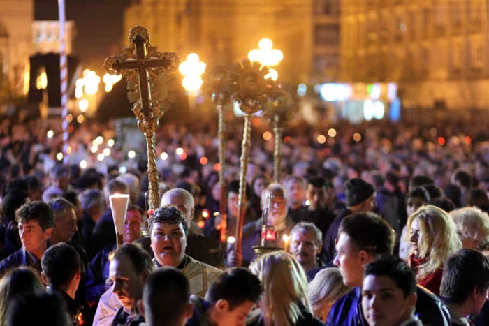 Slujba de Înviere la Timișoara