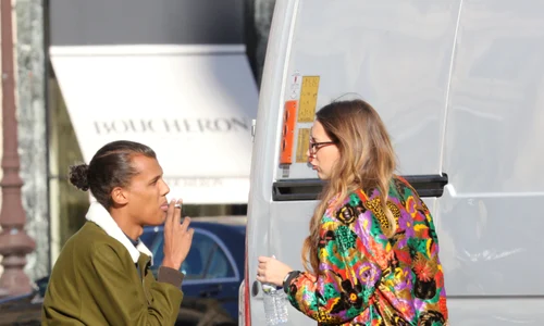Exclusif BI No Credit Prix spécial No Web No Blog Le chanteur Stromae et sa femme Coralie Barbier se rendent chez le joailler Jaeger LeCoultre sur la place Vendôme à Paris jpeg