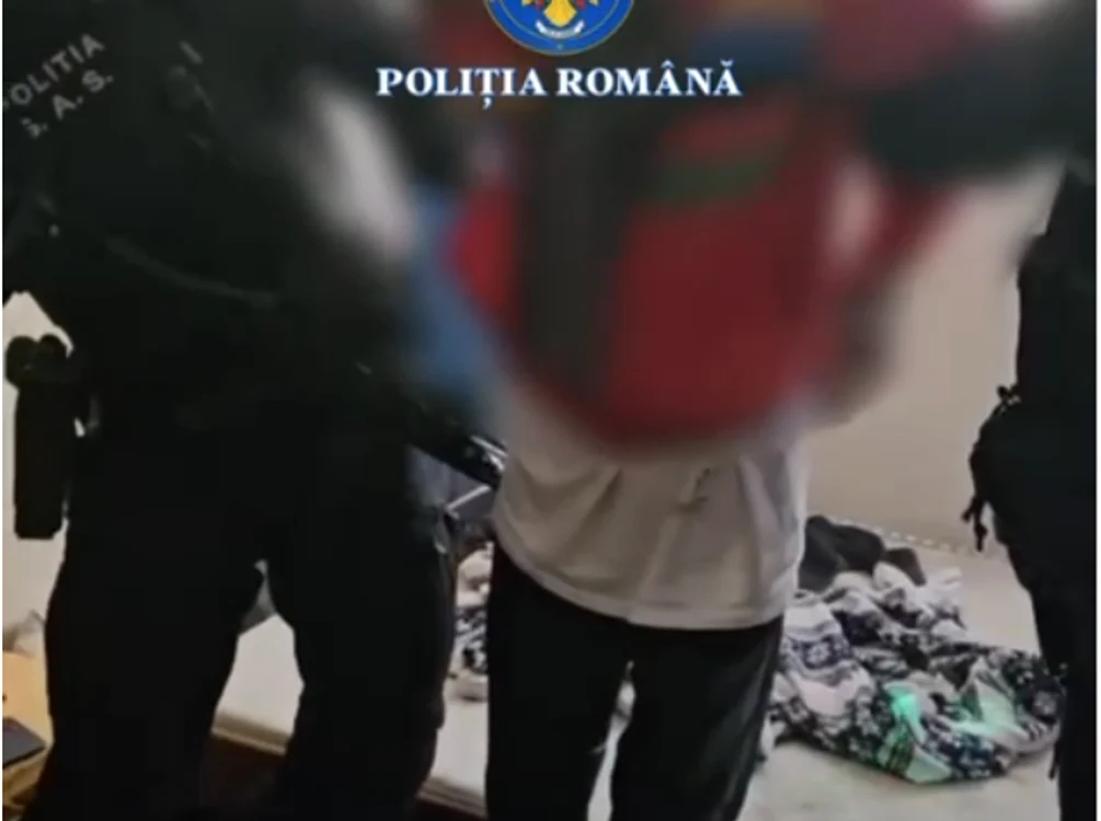 Bărbatul a fost reținut. FOTO Captură video DGPMB