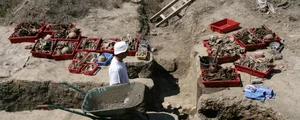Deși fântâna a fost cercetată în 2008, arheologii au studiat scheletele abia recent pentru a încerca să afle de ce au murit (© Slavica Filipović, Muzeul Arheologic Osijek / Arheološki muzej Osijek)