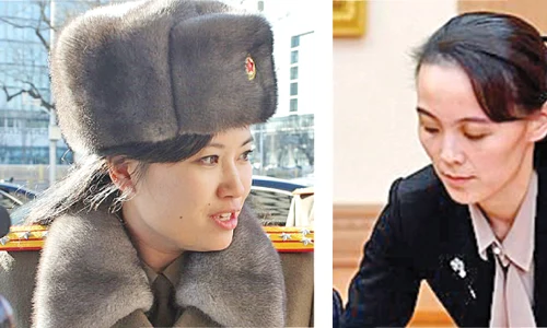 Amanta, Hyon Song wol, de 43 de ani  Sora, Kim Yo jong, 32 de ani  Soţia, Ri Sol ju, 31 de ani jpeg