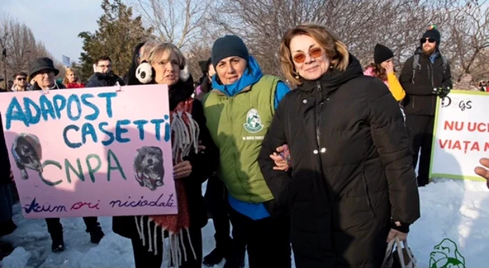 Carmen Tănase a fost și ea la protest foto: Facebook 