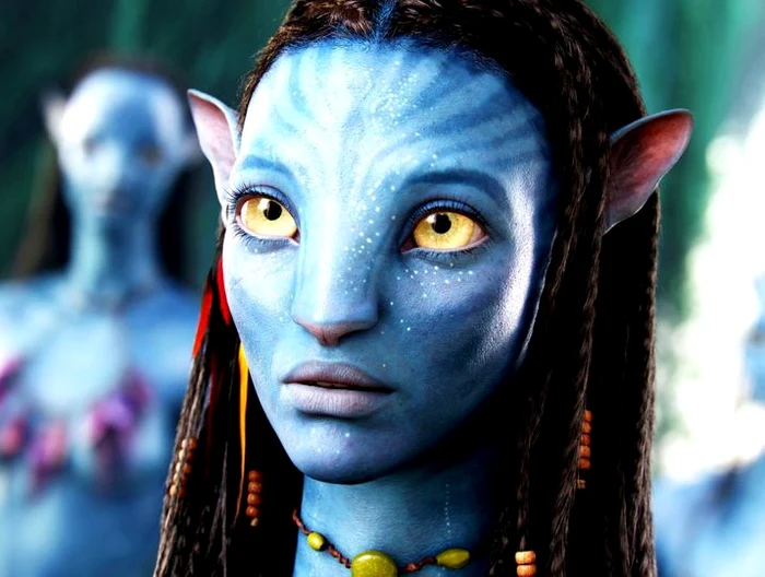 Zoe Saldana, în rolul din „Avatar“